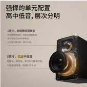 漫步者（EDIFIER）N300 有源桌面2.0音箱 电脑电视音响 HIFI音质 精致小巧 大功率桌面音响 缎面黑